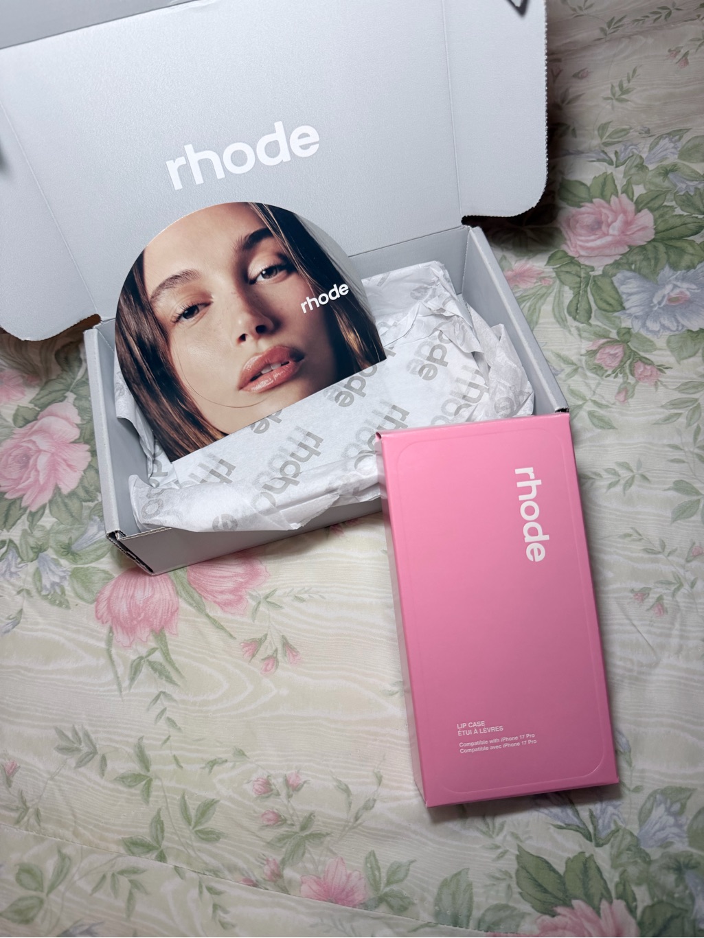 Rhode Pink Lip Case With Branded Packaging